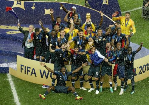 July. France defeats Croatia in the 2018 Russia World Cup Finals, becoming the winner. 