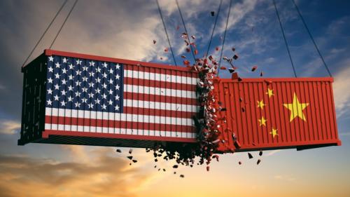 June. US and China engage in a massive-scale trade war that lasts for the entire year. 